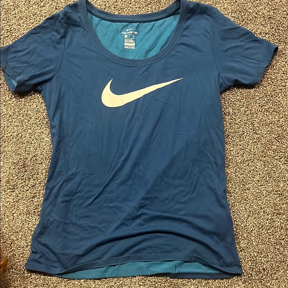 Nike Women's Blue Sports Top